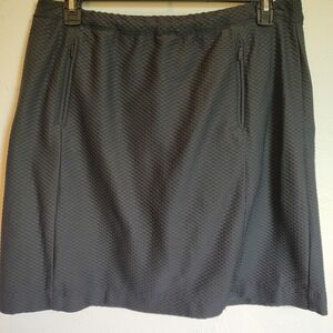 Tail Tech Performance Skort Sz  X LBlack Textured Pockets ‎ Golf Pickleball Knee